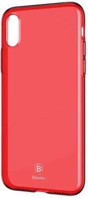Чехол Baseus для Apple iPhone X Simple Series, Transparent Red (ARAPIPHX-B09) 264175 фото
