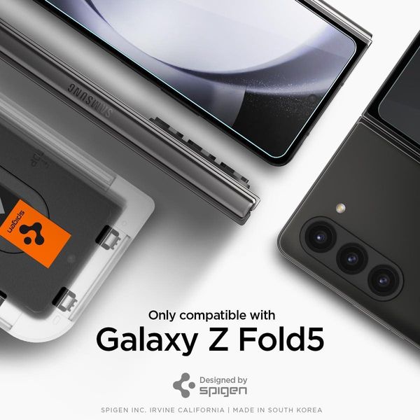 Захисне скло Spigen для Samsung Galaxy Z Fold 5 - Glas.tR EZ Fit (2 шт), Clear (AGL06523) AGL06523 фото
