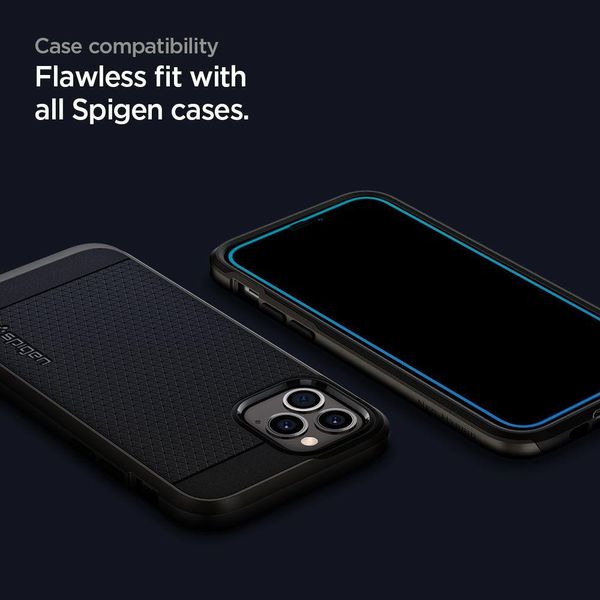 Захисне скло Spigen для iPhone Mini 12 (1шт) GLAS.tR Slim Full Cover, Black (AGL01534) AGL01534 фото