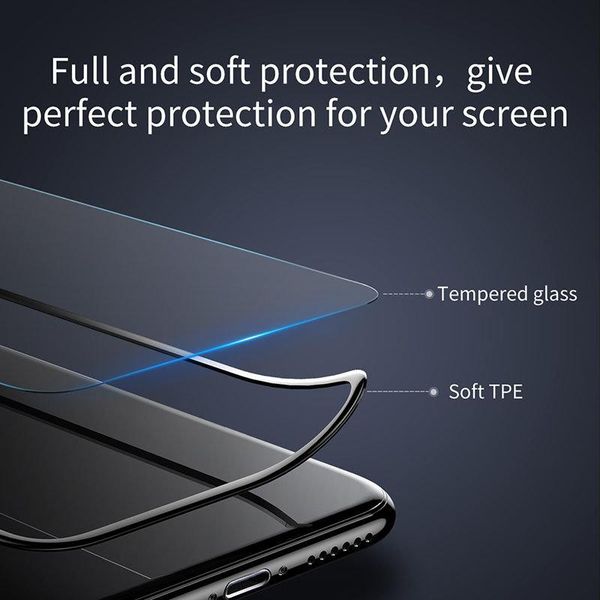 Захисне скло Baseus для iPhone SE 2020/8/7 Silk-screen Pet Soft 0.23 мм, White (SGAPIPH8H-PE02) SGAPIPH8H-PE02 фото