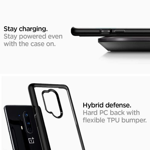 Чохол Spigen для OnePlus 8 Pro Hybrid Ultra, Чорний (ACS00834) ACS00834 фото