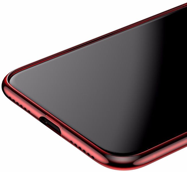 Чохол Baseus для Apple iPhone X Simple Series, Transparent Red (ARAPIPHX-B09) 264175 фото