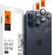 Защитное стекло Spigen для камеры iPhone 15 Pro/15 Pro Max - EZ Fit Optik Pro (2шт), Blue Titanium (AGL07164) AGL07164 фото 1