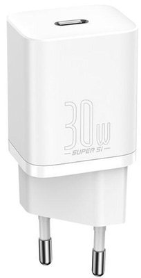Мережеве ЗП Baseus Super Si Quick Charger IC 30 W EU, White (CCSUP-J02) 205079 фото