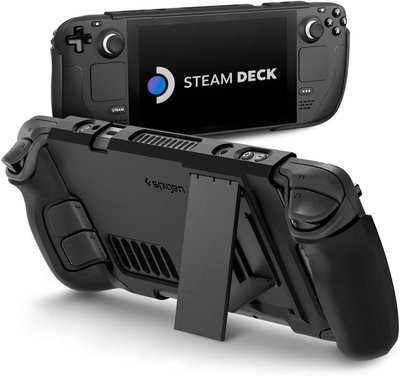 Чехол Spigen для Steam Deck/ Oled - Thin Fit Pro with Kickstand (Повреждена упаковка), Black (ACS06040) ACS06040 фото