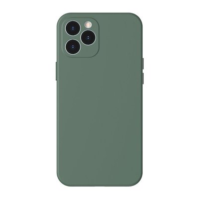Чехол Baseus для iPhone 12 Pro Max Liquid Silica Gel, Dark green (WIAPIPH67N-YT6A) 228603 фото