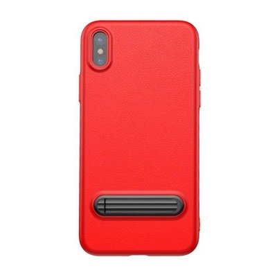 Чехол Baseus для Apple iPhone X Happy Watching Supporting, Red (WIAPIPHX-LS09) WIAPIPHX-LS09 фото
