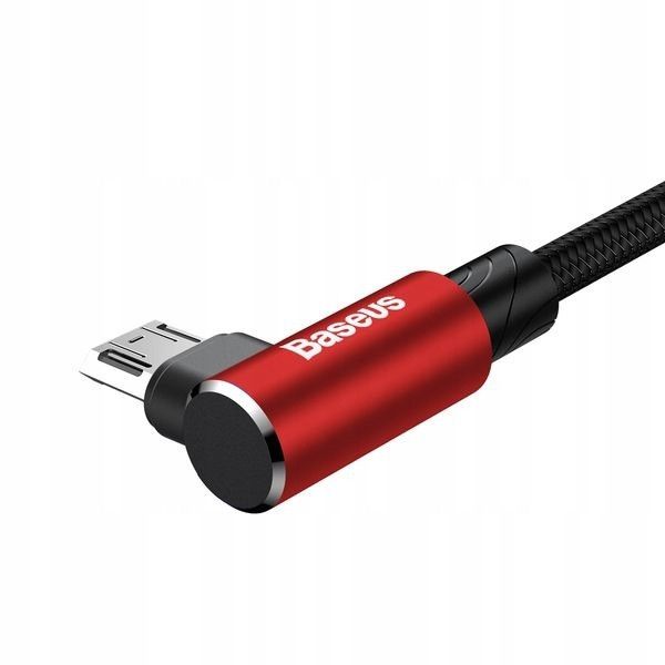 Кабель USB Baseus MVP Elbow MicroUSB 2м, Red (CAMMVP-B09) 269569 фото