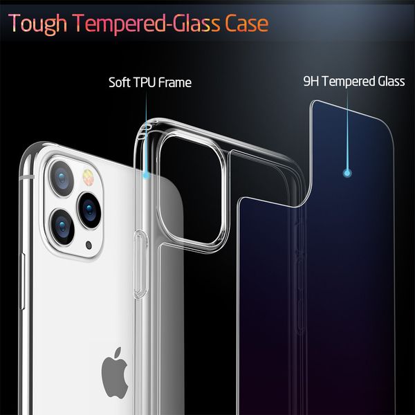 Чехол ESR для iPhone 11 Pro Mimic Tempered Glass, Red+Blue (3C01192150101) 91357 фото