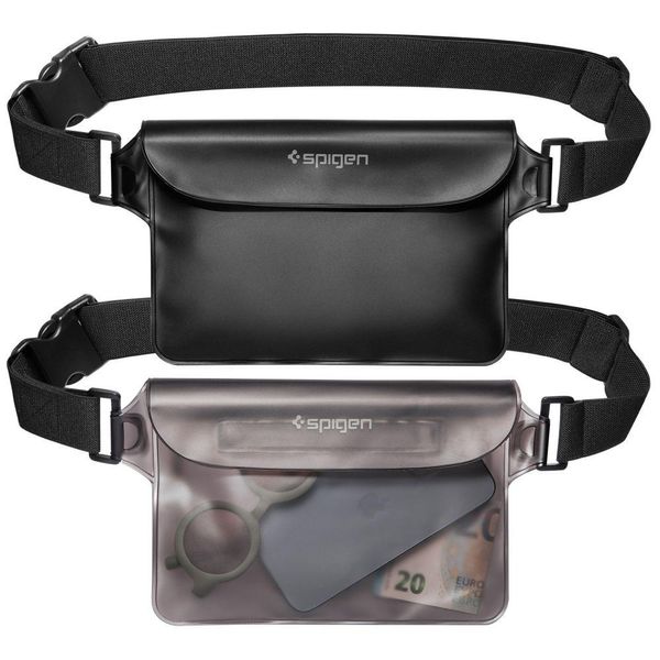 Водонепроникна сумка на пояс Spigen - A620 універсальна (2шт), Black (AMP04531) AMP04531 фото