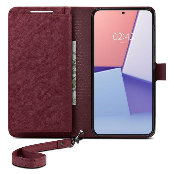 Книжка-Чохол Spigen для Samsung Galaxy S23 Plus - Wallet S Plus, Burgundy (ACS05678) ACS05678 фото