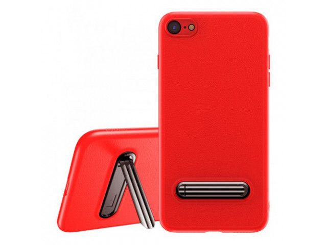 Чехол Baseus для Apple iPhone X Happy Watching Supporting, Red (WIAPIPHX-LS09) WIAPIPHX-LS09 фото