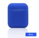 Чохол силіконовий для навушників Apple Airpods, силікон, різні кольори Синій 1103022149 фото