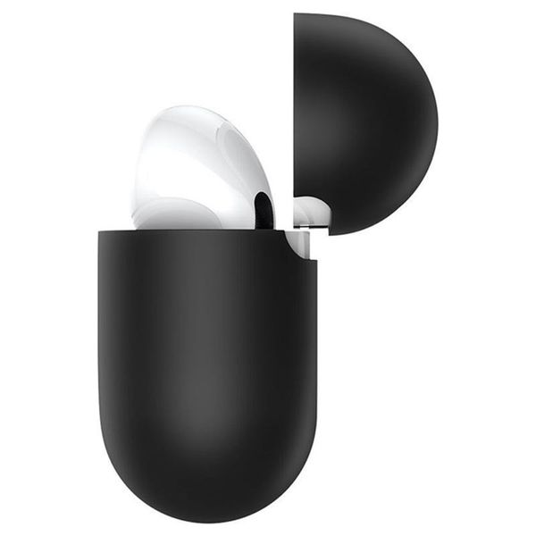 Чехол Baseus для Apple AirPods Pro Super Thin Silica Gel, Black (WIAPPOD-ABZ01) WIAPPOD-ABZ01 фото