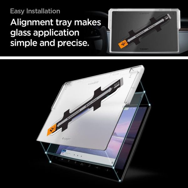 Захисне скло Spigen для TESLA Refreshed Model S/X 17" - GlasTR EZ FIT, Crystal Clear (AGL04688) AGL04688 фото