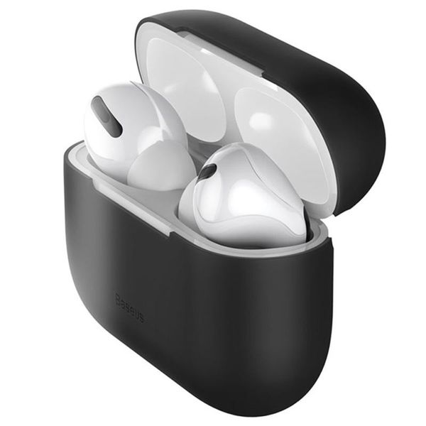 Чехол Baseus для Apple AirPods Pro Super Thin Silica Gel, Black (WIAPPOD-ABZ01) WIAPPOD-ABZ01 фото