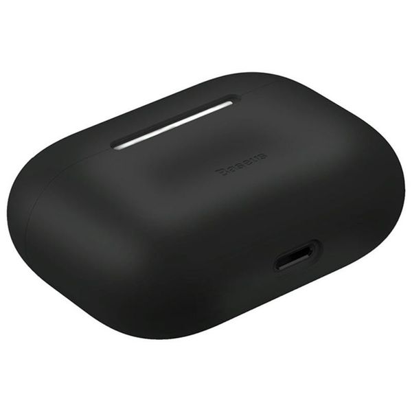 Чехол Baseus для Apple AirPods Pro Super Thin Silica Gel, Black (WIAPPOD-ABZ01) WIAPPOD-ABZ01 фото