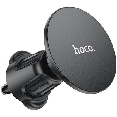 Автотримач Hoco H12 Fine jade ring magnetic car holder (air outlet) / MagSafe, Black (794505) 2053954499 фото
