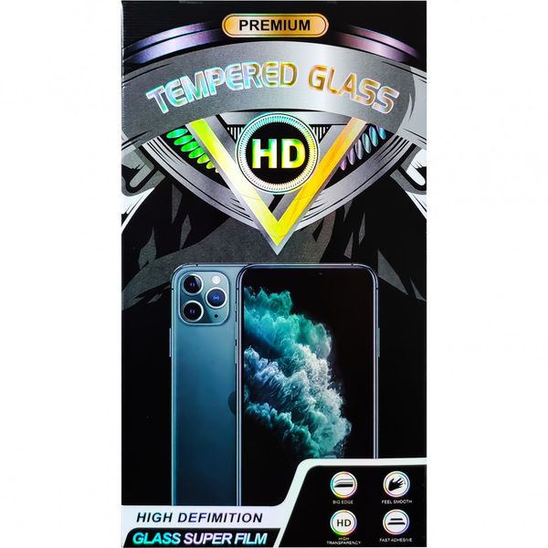 Захисне скло для iPhone XS Max / 11 Pro Max 5D Premium HD PRO + сітка на динамік, Black 1246372712 фото