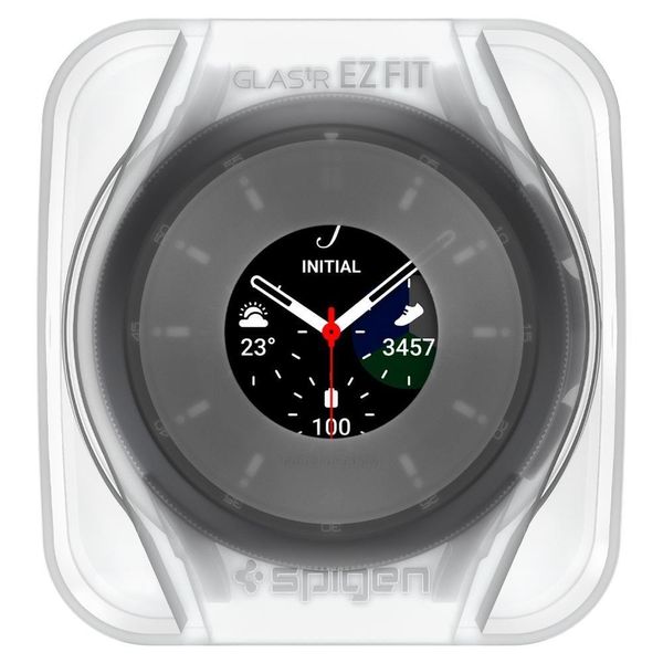 Защитное стекло Spigen для Galaxy Watch 4 Classic (46mm) EZ FiT GLAS.tR (2шт), (AGL04023) AGL04023 фото