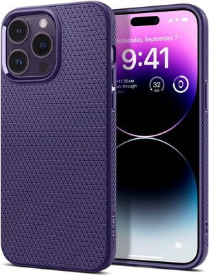 Чохол Spigen для iPhone 14 Pro Max - Liquid Air, Deep Purple (ACS05575) ACS05575 фото