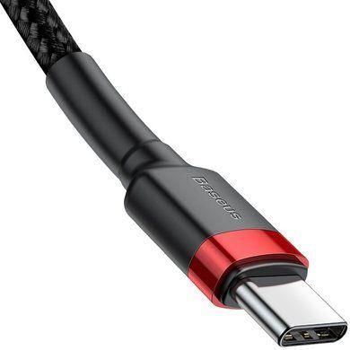 Кабель USB Baseus Cafule Type-C 3A 1m, Black+Red (CATKLF-G91) 285217 фото