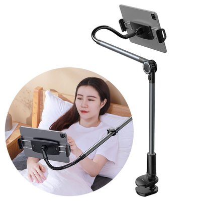 Тримач для смартфона та планшета Baseus Otaku life rotary adjustment lazy holder, Dark gray (SULR-B0G) 224223 фото