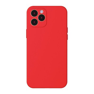 Чехол Baseus для iPhone 12 Pro Max Liquid Silica Gel, Bright red (WIAPIPH67N-YT09) 228627 фото
