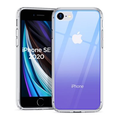 Чехол ESR для iPhone SE 2020/8/7 Mimic Tempered Glass, Blue+Purple (3C01194880201) 103432 фото