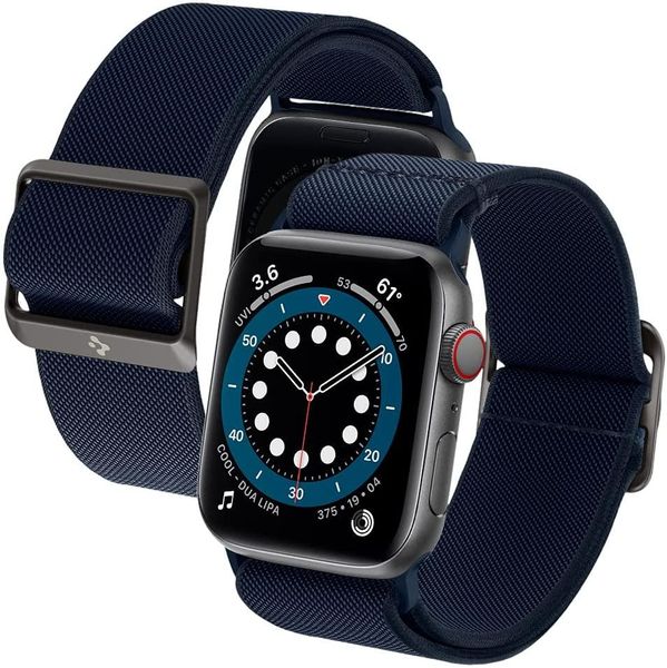 Нейлоновий ремінець Spigen для Apple Watch серії SE / 6 / 5 / 4 (42/44 mm) — Band Lite Fit, Navy (AMP02287) AMP02287 фото