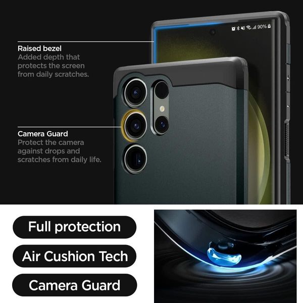 Чехол Spigen для Samsung Galaxy S23 Ultra - Tough Armor, Abyss Green (ACS05625) ACS05625 фото