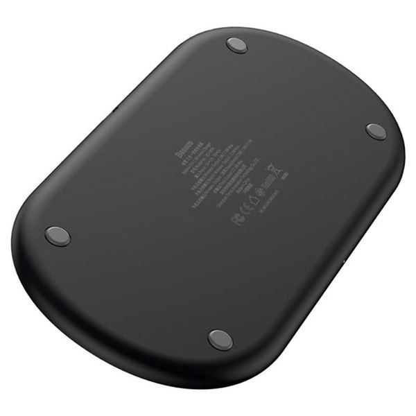 Бездротове зарядний пристрій Baseus Smart 3in1 Qi, Black (WX3IN1-C01) WX3IN1-C01 фото