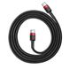Кабель USB Baseus Cafule Type-C 3A 1m, Black+Red (CATKLF-G91) 285217 фото 3