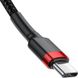 Кабель USB Baseus Cafule Type-C 3A 1m, Black+Red (CATKLF-G91) 285217 фото 2