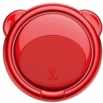 Кільце-тримач Baseus для смартфона Bear Finger Metal Ring, Red (SUBR-09) 277311 фото