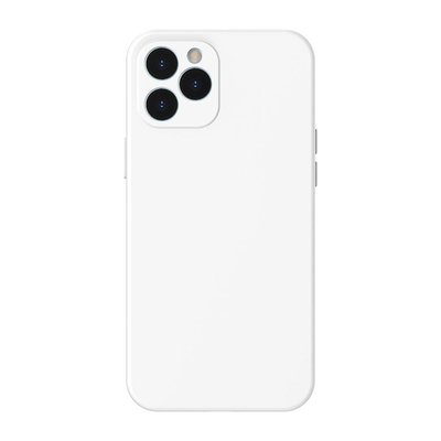 Чехол Baseus для iPhone 12 Pro Max Liquid Silica Gel, Ivory white (WIAPIPH67N-YT02) 228597 фото