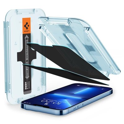 Защитное стекло Spigen для iPhone 14 Plus / iPhone 13 Pro Max EZ FIT GLAS.tR Privacy (2 шт), (AGL03378) AGL03378 фото