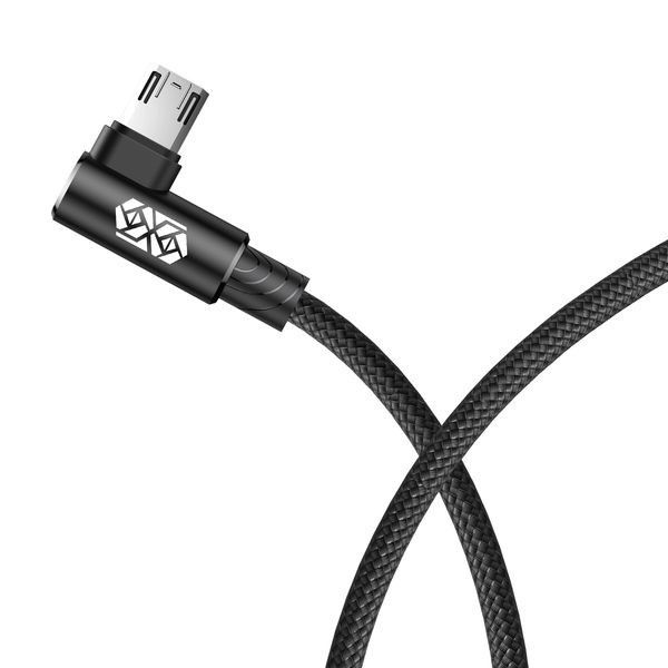 Кабель USB Baseus MVP Elbow MicroUSB 1м, Black (CAMMVP-A01) 269514 фото