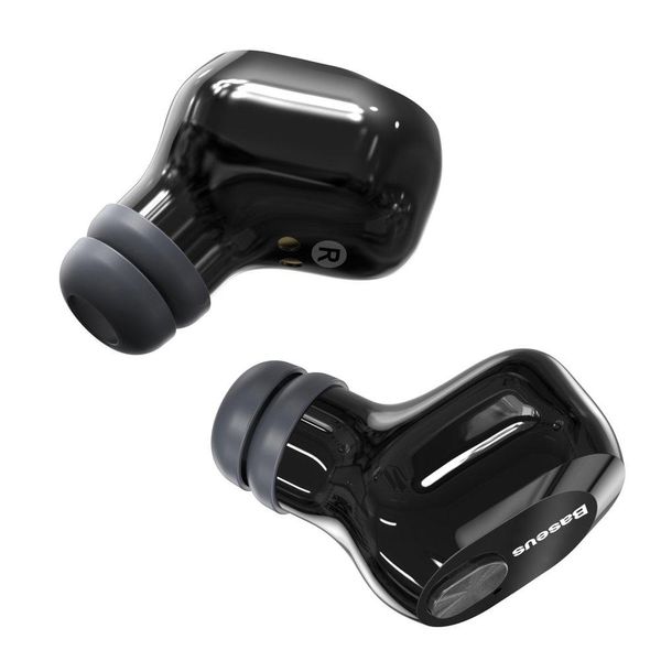 Бездротові навушники Baseus із зарядним кейсом Encok W01 TWS, Black (NGW01-01) 293267 фото