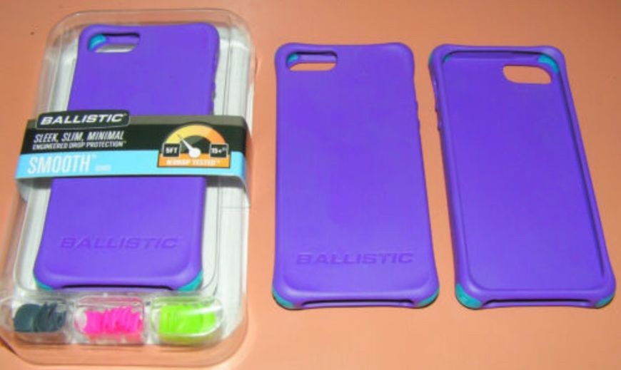 Чохол протиударний Ballistic для iPhone 5/ 5S/SE Smooth Series, Purple 982829246 фото