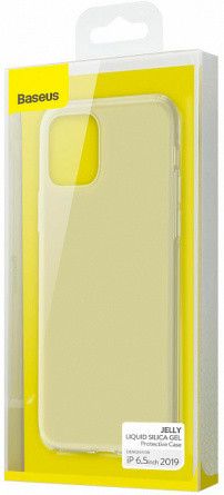 Чехол Baseus для iPhone 11 Pro Max Jelly Liquid Silica Gel, Transparent White (WIAPIPH65S-GD02) WIAPIPH65S-GD02 фото