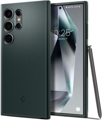 Чохол Spigen для Samsung Galaxy S24 Ultra - Thin Fit, Abyss Green (ACS07282) ACS07282 фото