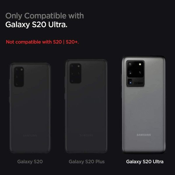 Чохол Spigen для Samsung Galaxy S20 Ultra — Ultra Hybrid, Matte Black (ACS00714) ACS00714 фото