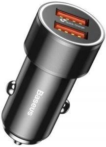 АЗУ Baseus Small Screw Dual-USB Quick Charge 36W, Black (CAXLD-B01) CAXLD-B01 фото