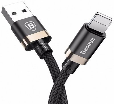 Кабель Baseus Golden Belt USB Cable to Lightning 1м, Black+Gold (CALGB-1V) CALGB-1V фото