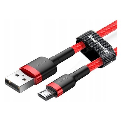 Кабель USB Baseus Cafule MicroUSB 2.4A 1m, Red (CAMKLF-B09) 280328 фото