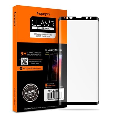 Защитное стекло Spigen для Samsung Note 8, Full Cover (587GL22612) 587GL22612 фото