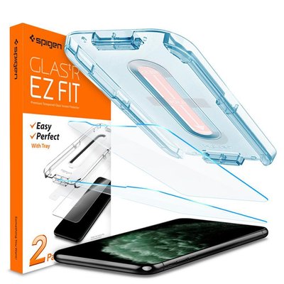 Защитное стекло Spigen для iPhone 11 Pro Max / XS Max EZ FIT GLAS.tR (2 шт), Clear (065GL25359) 065GL25359 фото