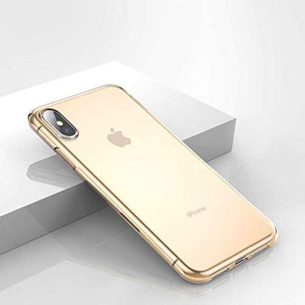 Чехол Baseus для Apple iPhone XS MAX Simplicity Series, Transparent Gold (ARAPIPH65-B0V) 279841 фото