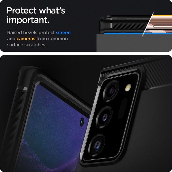 Чохол Spigen для Samsung Galaxy Note 20 Ultra - Rugged Armor, Matte Black (ACS01391) ACS01391 фото